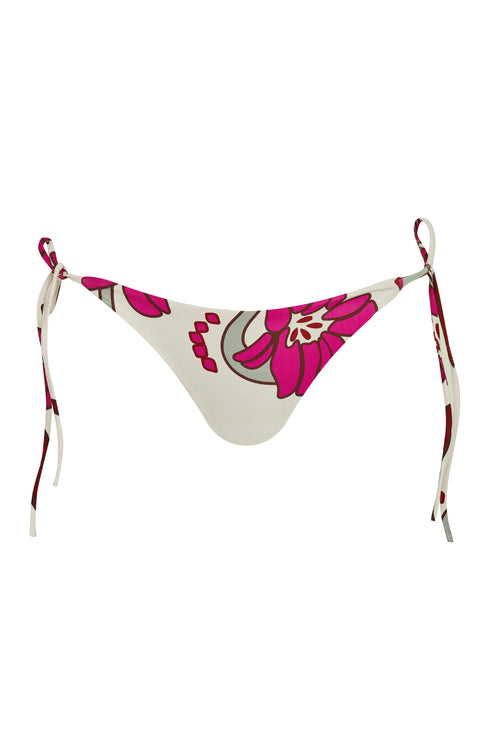 Brazil Bottom / Beige Fuchsia Flowers